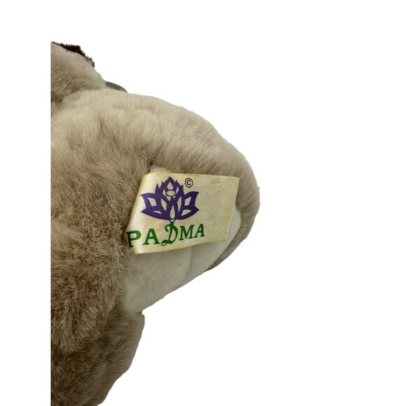 Vintage Padma Racoon Christmas Plush Candy Canes Stuffed Animal Toy‎ Flaw - Picture 8 of 10